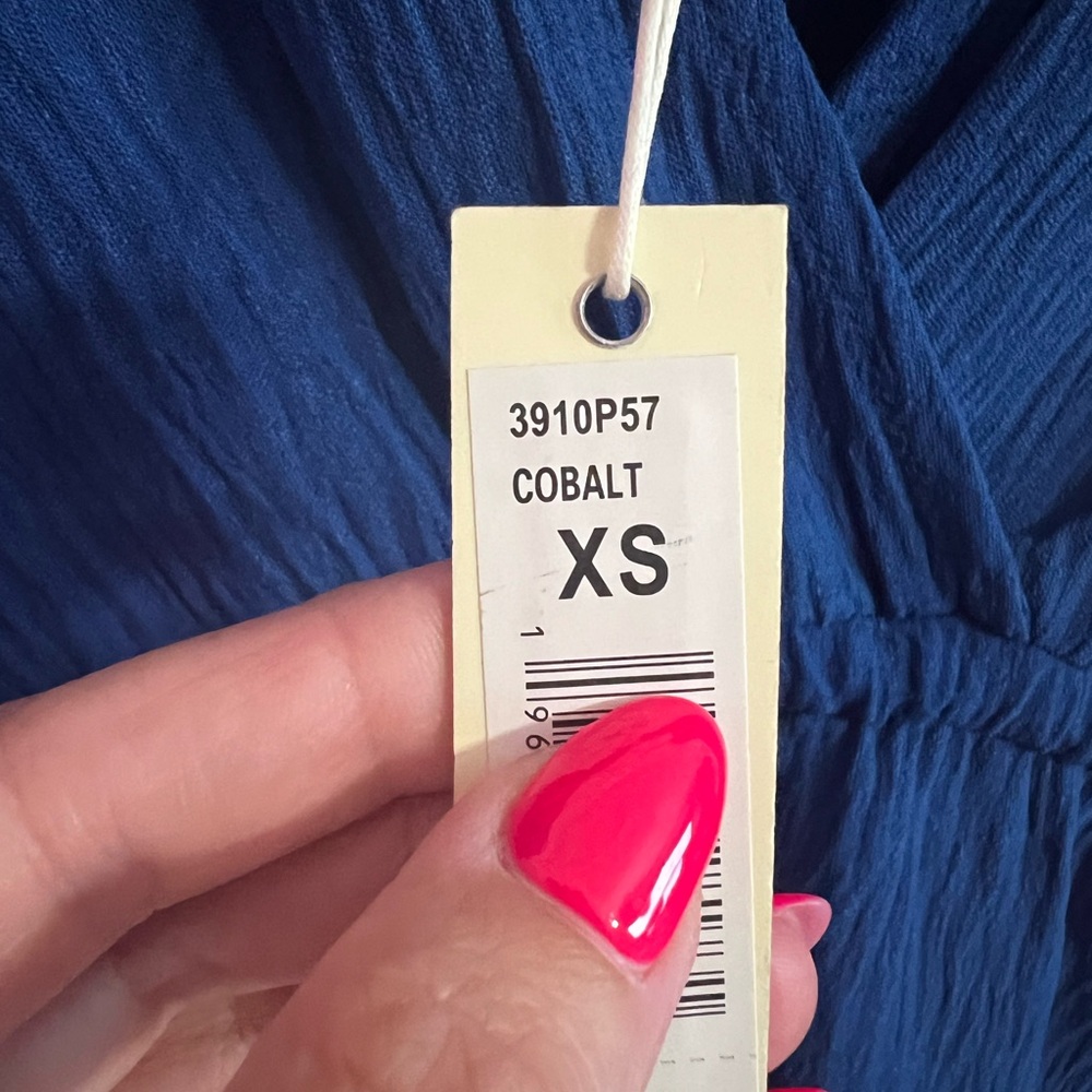 Max Studio Cobalt colored dress size XS - Picture 3 of 7
